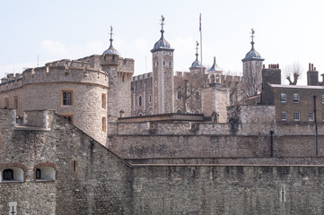 Fototapeta na wymiar The historic Tower of London, UK