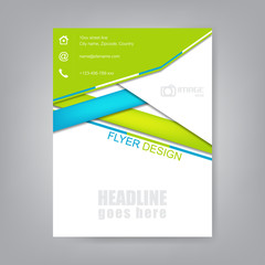 Business flyer, brochure template or corporate banner