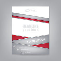 Professional business flyer template or corporate banner