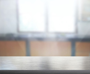 Table Top And Blur Interior Background