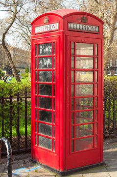 British Telecoms telephone in central London, UK