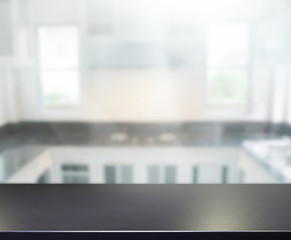 Table Top And Blur Interior Background