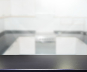 Table Top And Blur Interior Background
