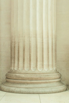 Details of pillar of  a building in London, UK