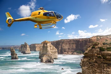 Fototapeten Hubschrauber über den 12 Aposteln, Australien © lassedesignen