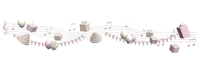Foto op Plexiglas Feestelijke muziek voor een meisje © emieldelange