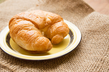 breakfast with croissants
