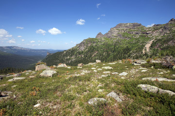 Turtle Mountain in the mountain Ergaki Western Sayan