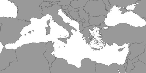 Mittelmeer in Grau