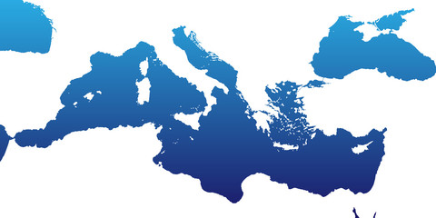 Mittelmeer in Blau