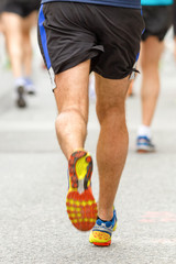 Fototapeta na wymiar Beine eines Marathonläufers
