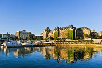 Badezimmer Foto Rückwand Blick auf den Innenhafen von Victoria, Vancouver Island. © Javen