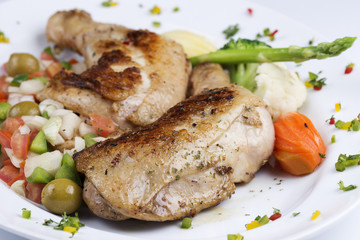 Grilled chicken steak