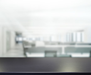 Table Top And Blur Office Background