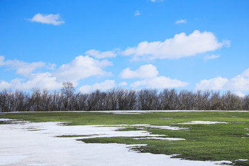 snow melt in the early spring - 81669705