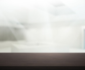 Table Top And Blur Office Background