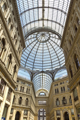 Umberto I gallery in the city of Naples