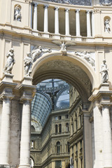 Obraz premium Umberto I gallery in the city of Naples
