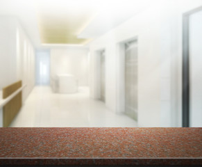 Table Top And Blur Office of Background