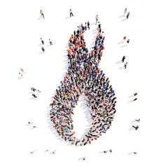 people in the form of a flame.