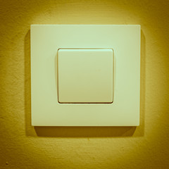 Light switch wall on yellow