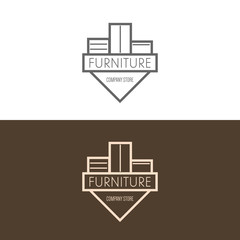 Logo, badge or label inspiration with furniture © vvvisual