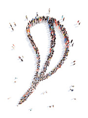 people in the form of a leaf .