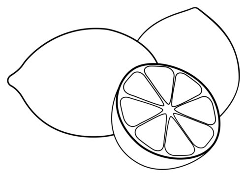Delightful garden - Two lemons and one lemon half