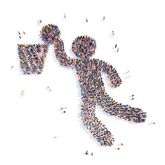 people in the form of a basketball player.