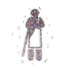 people in the form of a man.