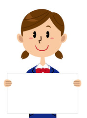 女子学生　メッセージボード