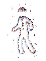 people in the form of a man.