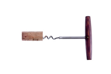 Wine Bottle Opener with Cork on the Tip