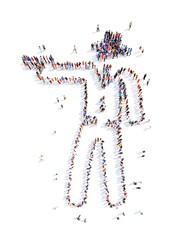 people in the form of a bandit.