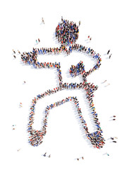 people in the form of a businessman.