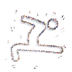 people in the form of a man.