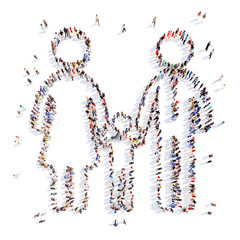 people in the form of a man.