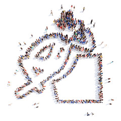 people in the form of a man.