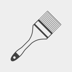 Brush painting monochrome icon