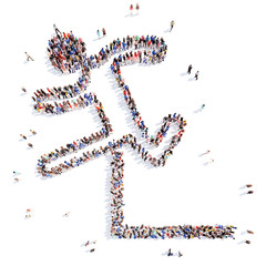 people in the form of a man  sports.