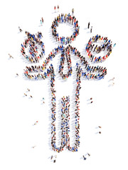 people in the form of a man.