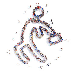 people in the form of a man.