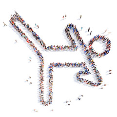 people in the form of a businessman.