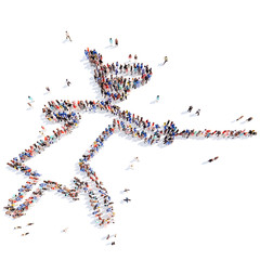 people in the form of a businessman.