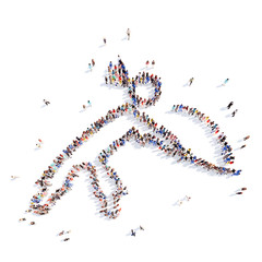 people in the form of a man  sports.