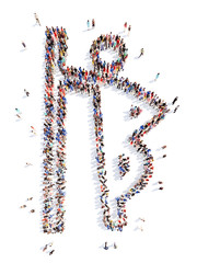 people in the form of a man.