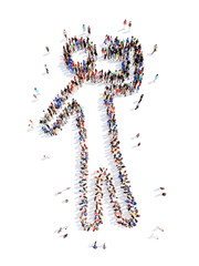 people in the form of a man.