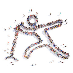 people in the form of a man.