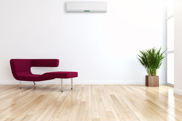 Interno con aria condizionata