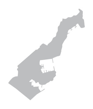 grey map of Monaco